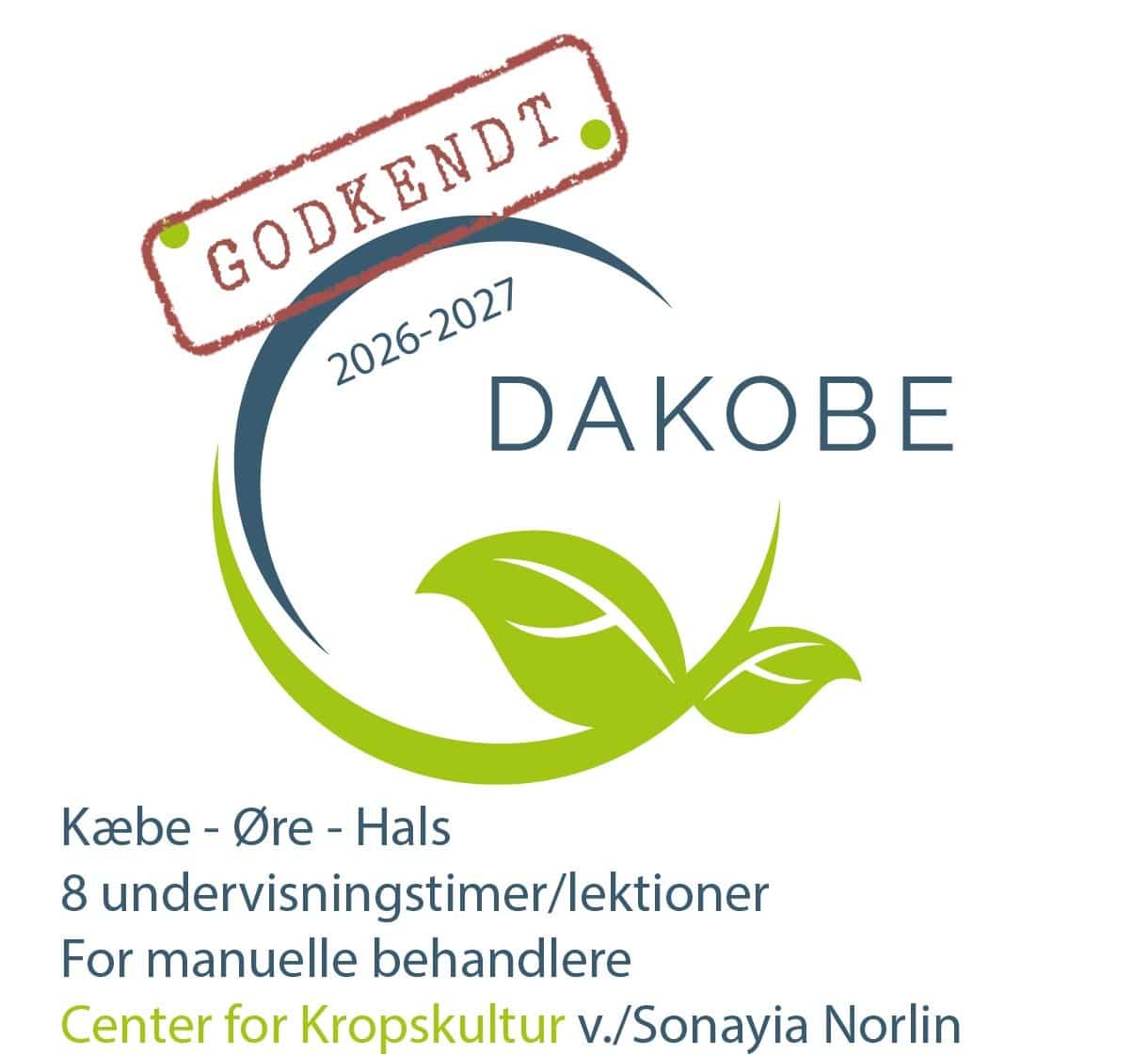 Kæbe - Øre - Hals, logo smal